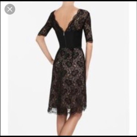 NWOT BCBGMaxAzria Lila Black lace bustier dress lined size 4 - Picture 3 of 15